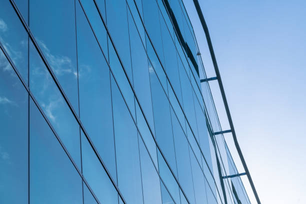 istock Side view of building against sky. 1345574198