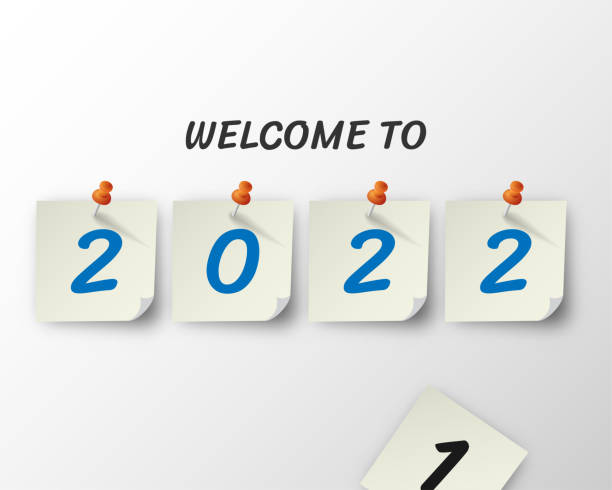 istock 2022 happy new year. numbers 3D style. vector linear numbers. design of greeting cards. vector illustration. Free Vector. 1345579614