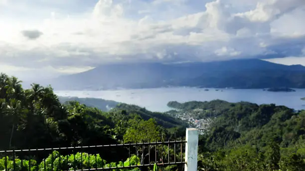 the highlands on Lembeh Island are used to see Bitung city from above