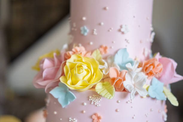 istock one year old baby birthday cake ready to eat 1345588335