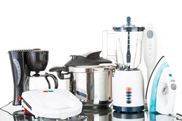 istock Household Appliances - Different Household Appliances On White Background 1345588538