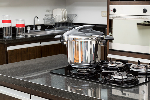 Household Appliances - Pressure Cooker In A Kitchen Setting