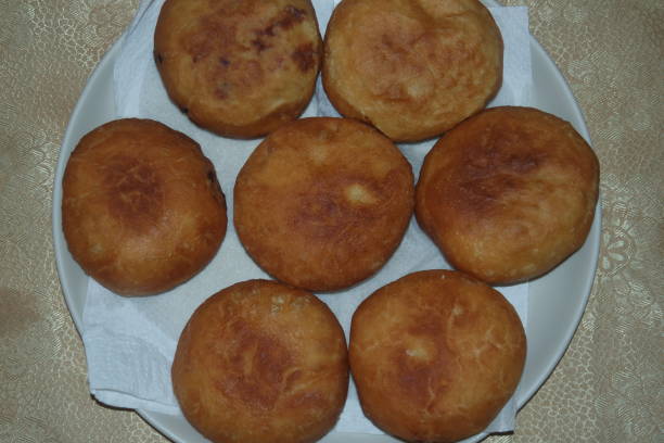 istock Homemade tasty potato bread rolls bun 1345595564