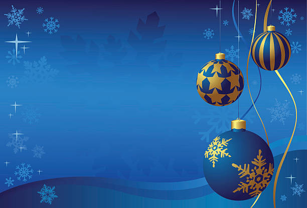 Christmas spheres vector art illustration