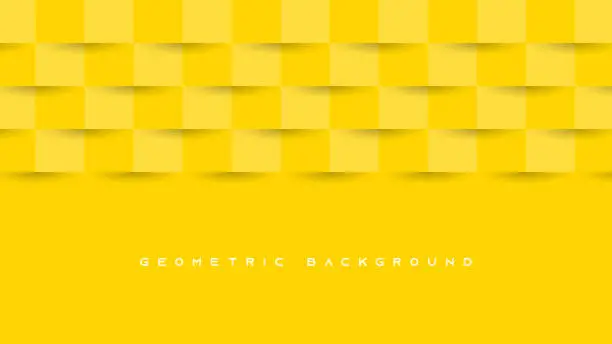 Vector illustration of Abstract yellow background. Geometric texture brick shape background. Modern futuristic background Can be use for landing page, book covers, brochures, flyers, magazines, any brandings, banners, headers, presentations, and wallpaper backgrounds