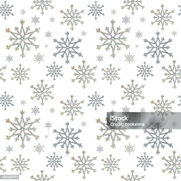 Nahtlose Schneeflocken Stockfoto und mehr Bilder von Abstrakt - Abstrakt, Blau, Christbaumkugel