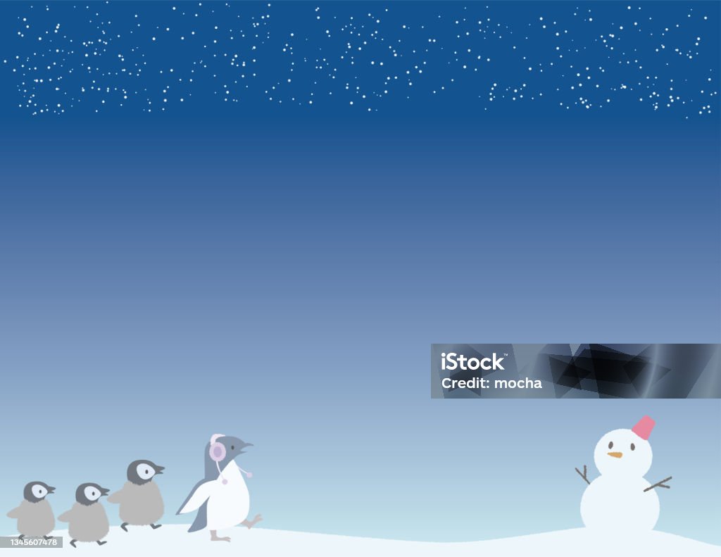 Vector Illustration Of Winter Animals Stock Illustration - Download Image  Now - Holiday - Event, Penguin, Vacations - iStock