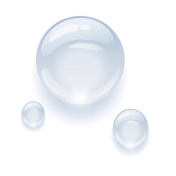 istock Realistic transparent water drops on colorful backgrounds. Vector illustration. Drops water rain. 1345613099