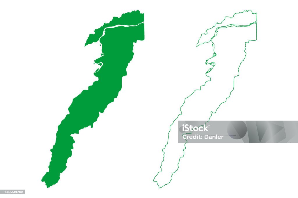 Kota Sao Paulo De Olivenca Ilustrasi Vektor Peta Sketsa Coretan Peta