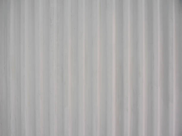 istock White corrugated metal roofing sheet texture 1345616892