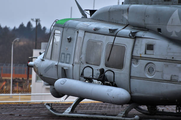A utility helicopter of the US Marine Corps.