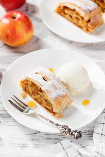 istock Traditional homemade apple strudel 1345623660