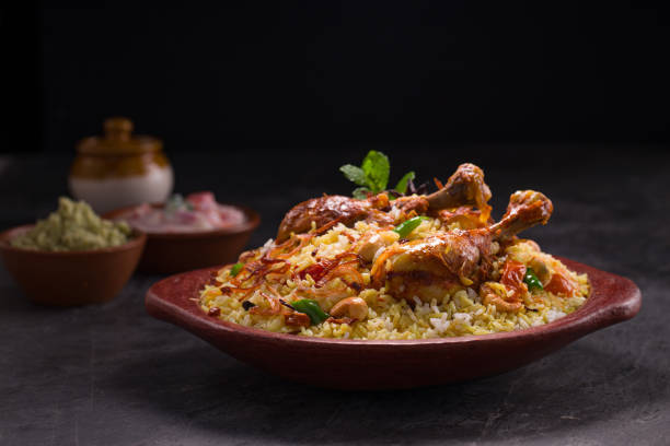 Chicken Biriyani stock photo