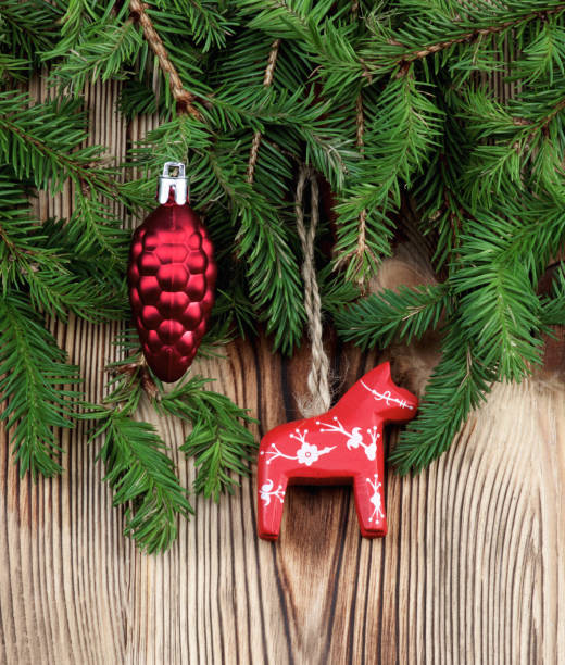 istock Christmas Decoration with Spruce Branch 1345624426