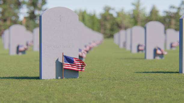istock Veterans Cemetery, Memorial Day, National Holiday 1345631377