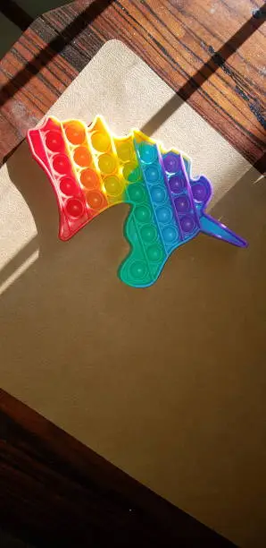 Photo of Pop it unicorn silicone colorful anti stress pop it toy rainbow