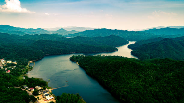 istock Beautiful nature reservoir 1345635513