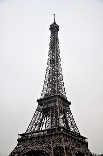 The famous Eiffel Tower in Paris, France