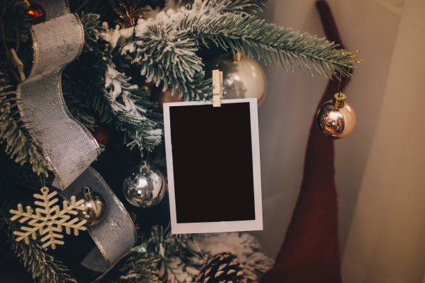 foto de estoque de árvore de natal - christmas decoration photography themes christmas ornament - fotografias e filmes do acervo