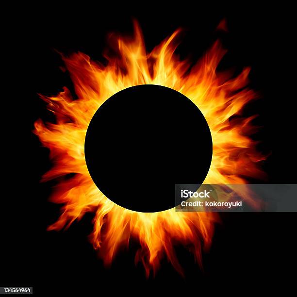 Eclissi Solare - Fotografie stock e altre immagini di Sfondo nero - Sfondo nero, Sole, Big Bang