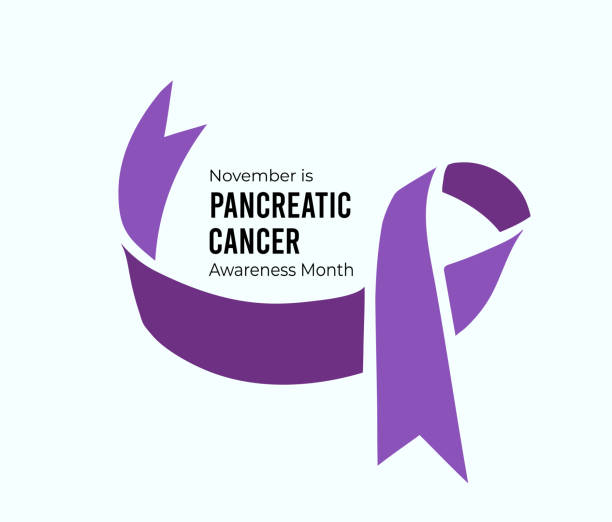 November is Pancreatic Cancer Awareness Month. Vector illustration vector art illustration