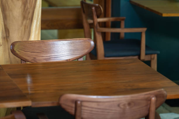 istock Classis designed chair and table set - Interior furniture object. 1345675308