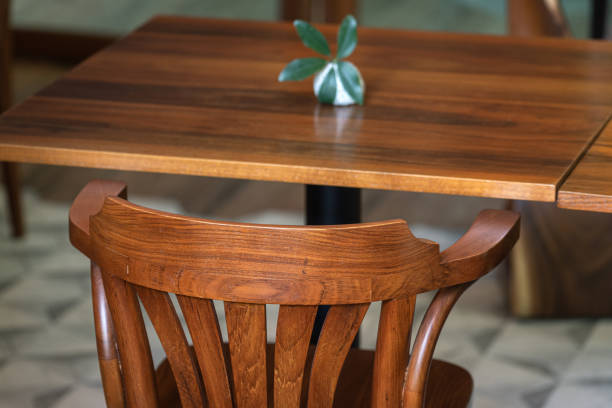 istock Classis designed chair and table set - Interior furniture object. 1345675312