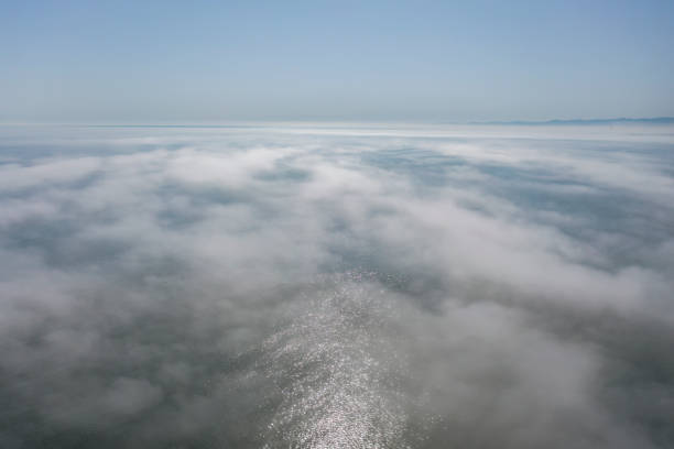 Low Clouds Over Black Sea, Samsun, Turkey.