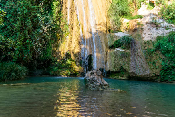 istock Mountain Lake and Waterfall in Stenosia area in Messinia 1345679145