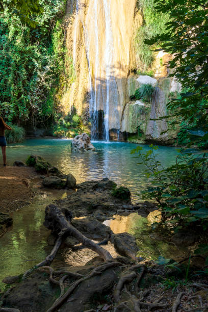istock Mountain Lake and Waterfall in Stenosia area in Messinia 1345679148