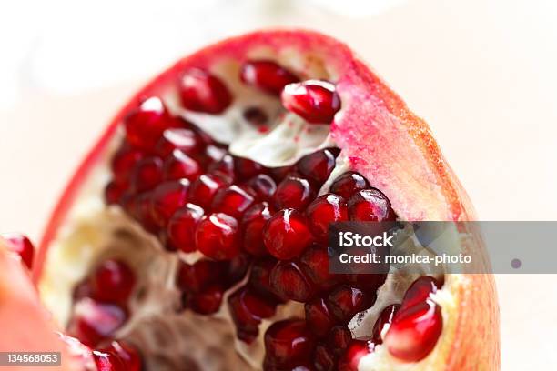 Pomegranate Stock Photo - Download Image Now - Close-up, Cross Section, Extreme Close-Up