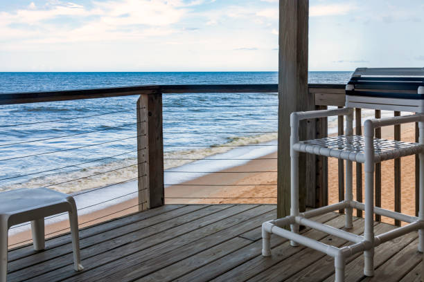 istock For many, going on vacation means enjoying the covered deck overlooking the Atlantic Ocean at New Smyrna Beach, Florida 1345682550