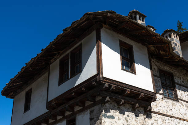 istock Old traditional stone house in small mountain village 1345683669