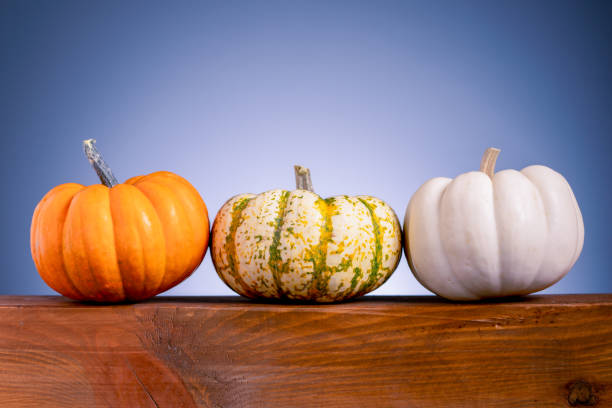istock Ripe pumpkin on the wood 1345685901