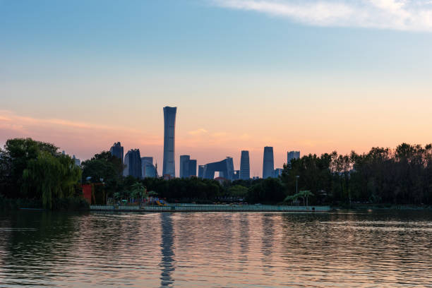 istock Beijing city skyline in the sunset 1345686090