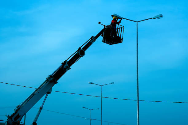 Power line support,Technology maintenance and development industry concept