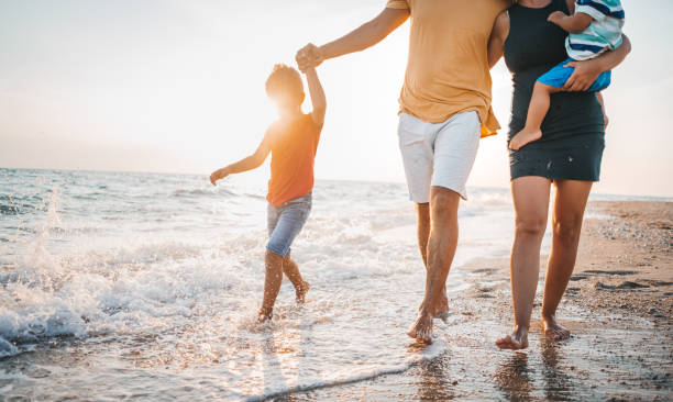 istock Walking along to a day of fun 1345687531