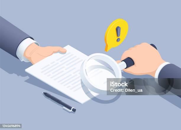 Read What You Sign Stock Illustration - Download Image Now - Contract, Examining, Scrutiny
