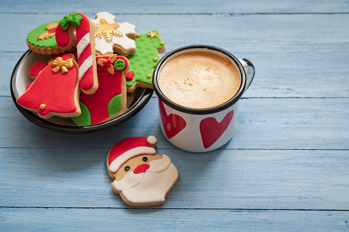 Christmas cookies and coffee