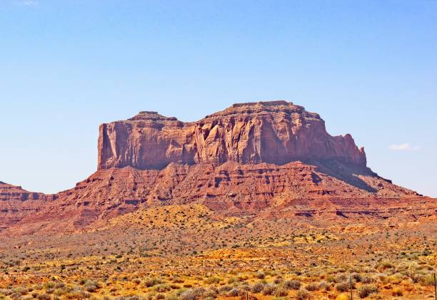 istock Rock Outcropping Rising From High Desert Floor 1345704085