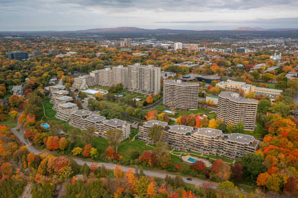istock Quebec City Urban area from drone 1345706673