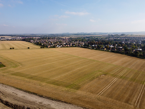 Aerial view of Wantage, Oxfordshire. Charlton Village Estate