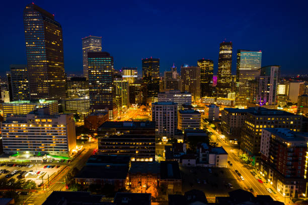 istock Denver Colorado at night 1345723482