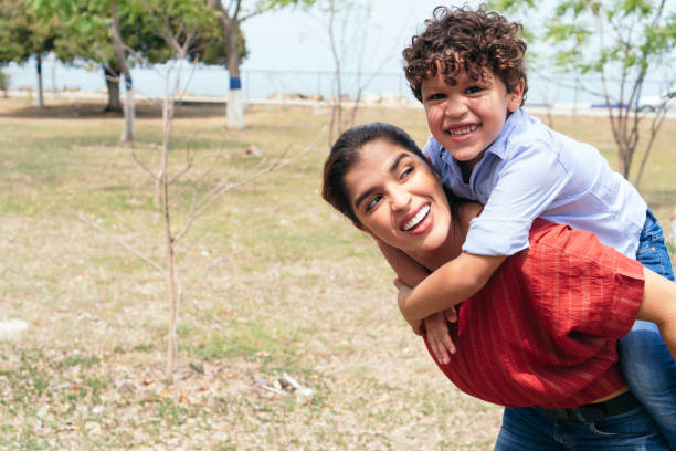 istock A young mother and her children 1345725920