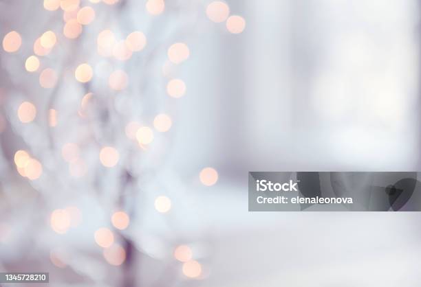 Christmas Lights On Tree Stock Photo - Download Image Now - Christmas, Lighting Equipment, Light - Natural Phenomenon