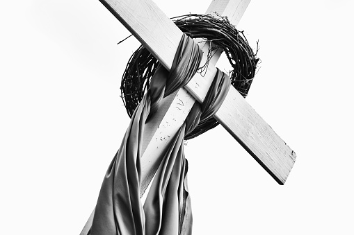 Statue of Jesus hanging on the cross
