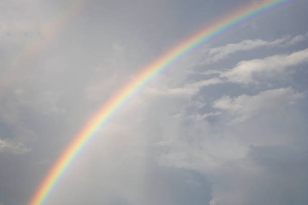 istock A Colorful Rainbow on the sky. 1345751097
