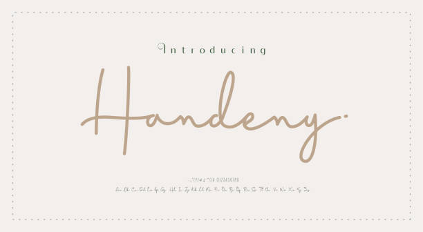 Hand drawn elegant alphabet letters font and number. Classic Lettering Minimal Fashion Designs. Typography modern serif fonts regular decorative vintage concept. vector illustration