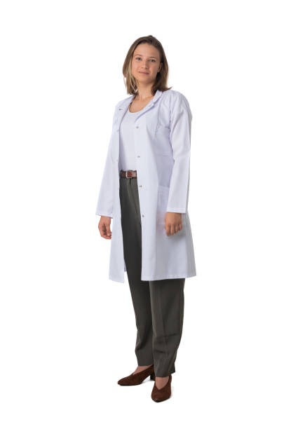 istock Female doctor isolated on white 1345760449