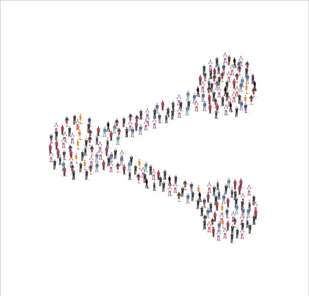 istock People Group of in the shape of ....... white background. Vector illustration 1345761208